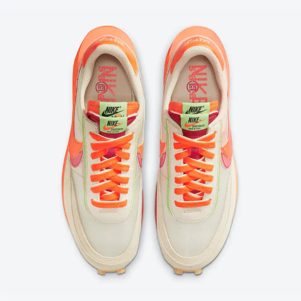 CLOT x sacai x LDV Waffle Orange Blaze